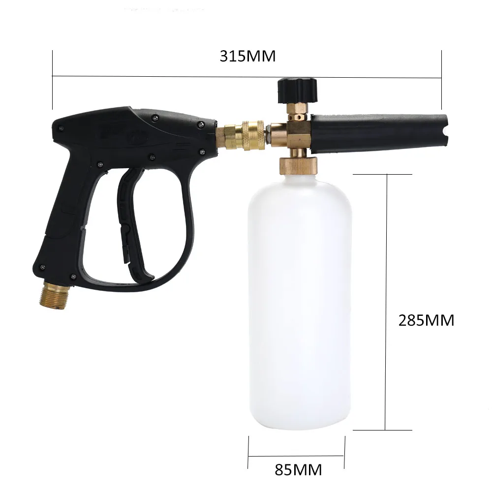 Регулируемая мойка для автомойки 1 л с HDPE и латунной пеной Мойка под давлением
