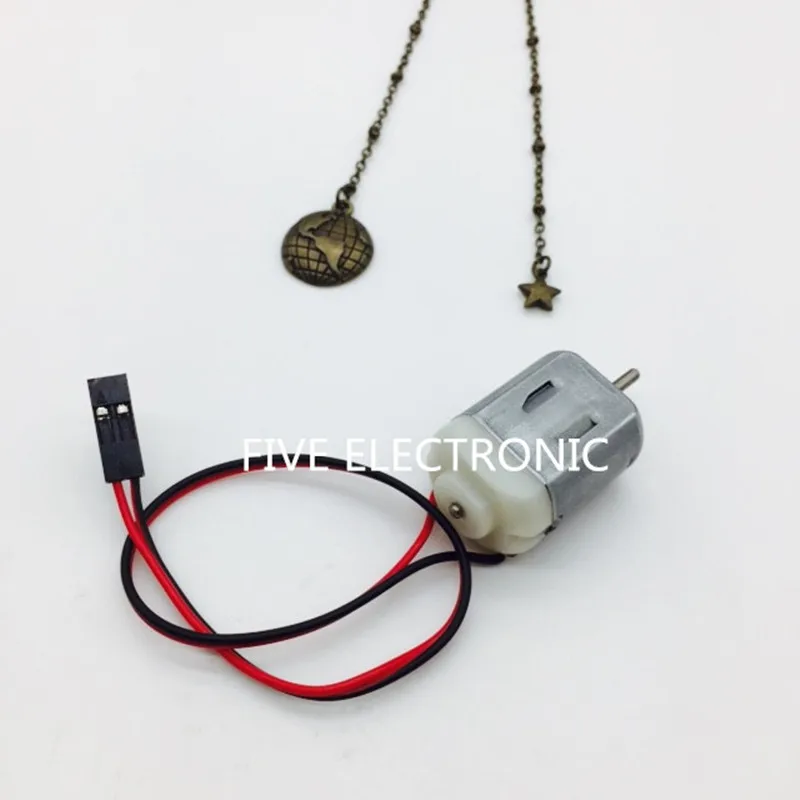 4 шт./лот 130 микро двигатель постоянного тока с проводом 20 см и штекером 2 54 мм Dupont