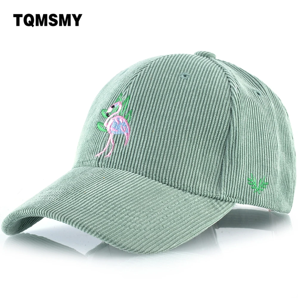 TQMSMY весна лето Ретро бейсболка с вышивкой Фламинго Кепка для мужчин Женская