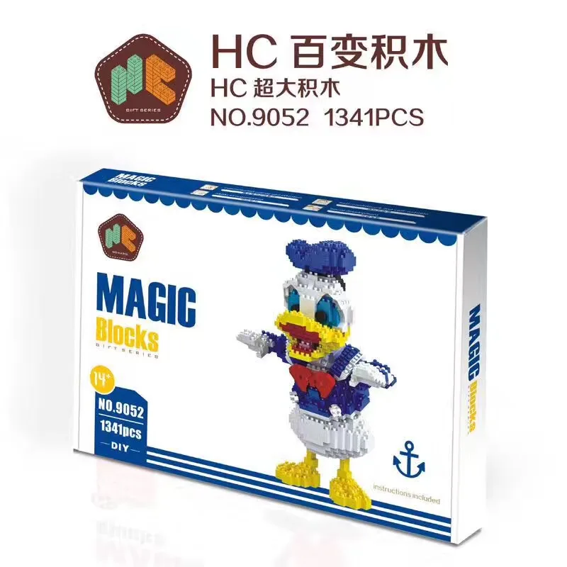 HC Конструкторы "Magic" для костюмированной вечеринки по японскому аниме мультфильм «Дональд Дак» кирпичи куклы строительные блоки игрушки Аниме аукцион модель игрушки для детей HC9052