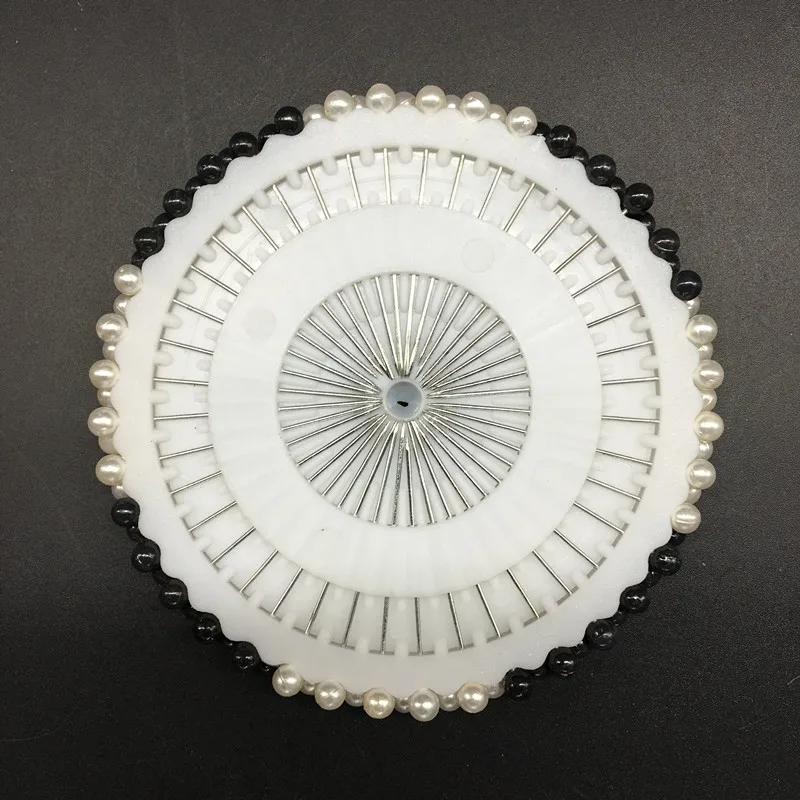 35 мм 40 шт. черно-белая круглая головка для изготовления одежды жемчужные