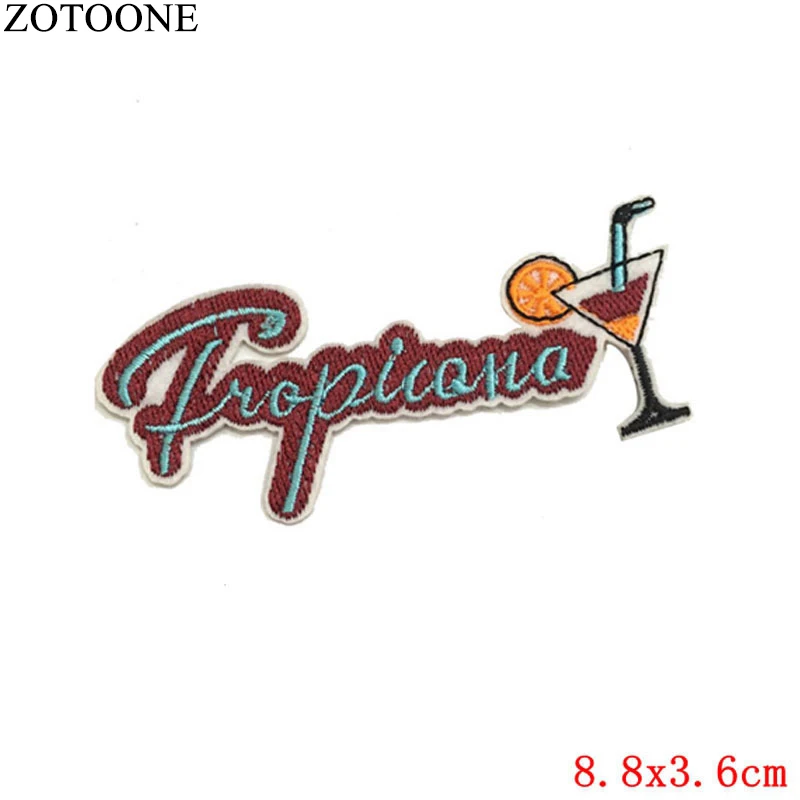 ZOTOONE, 1 шт., нашивка в виде единорога с блестками, сердце, лошадь, набор патчей для вышивки, фрукты, железо, Мультяшные нашивки для одежды, наклейки, детские джинсы - Цвет: 316