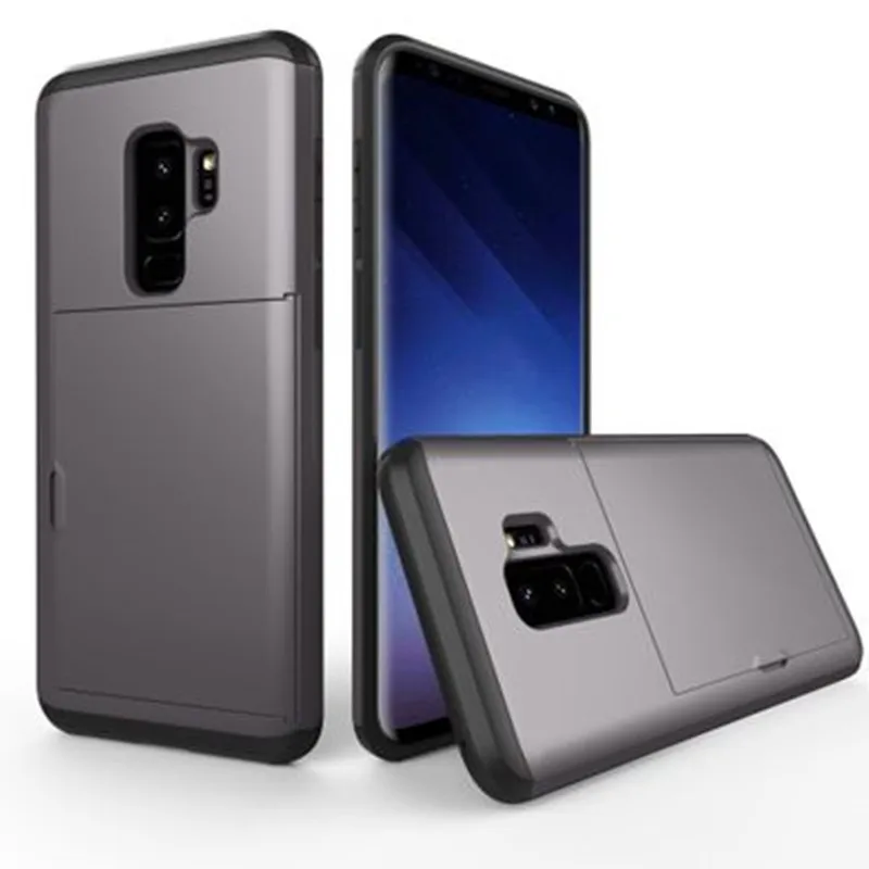 Для samsung Galaxy S10E S8 S9 Plus Note 4 5 8 9 роскошный скользящий слот для кредитных карт Hybrid