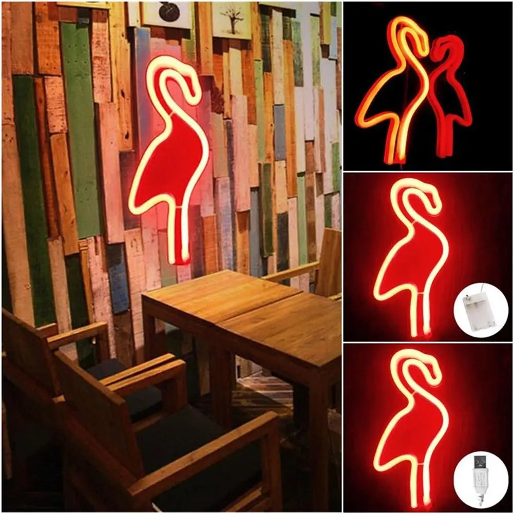 Креативная настенная Подвесная лампа в стиле фламинго для вечеринки и клуба