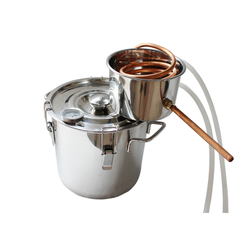 2Gal/8L термометр дистиллятор DIY из нержавеющей стали домашний пивоваренный
