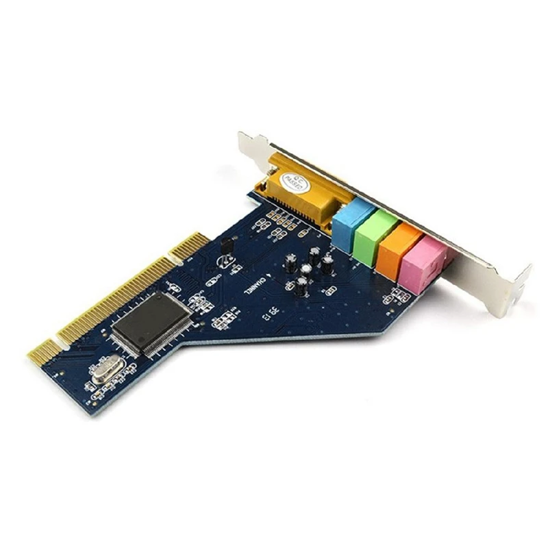 Лидер продаж 4-канальная 8738 микросхема 3D аудио стерео Pci Звуковая карта Win7 64 бит |