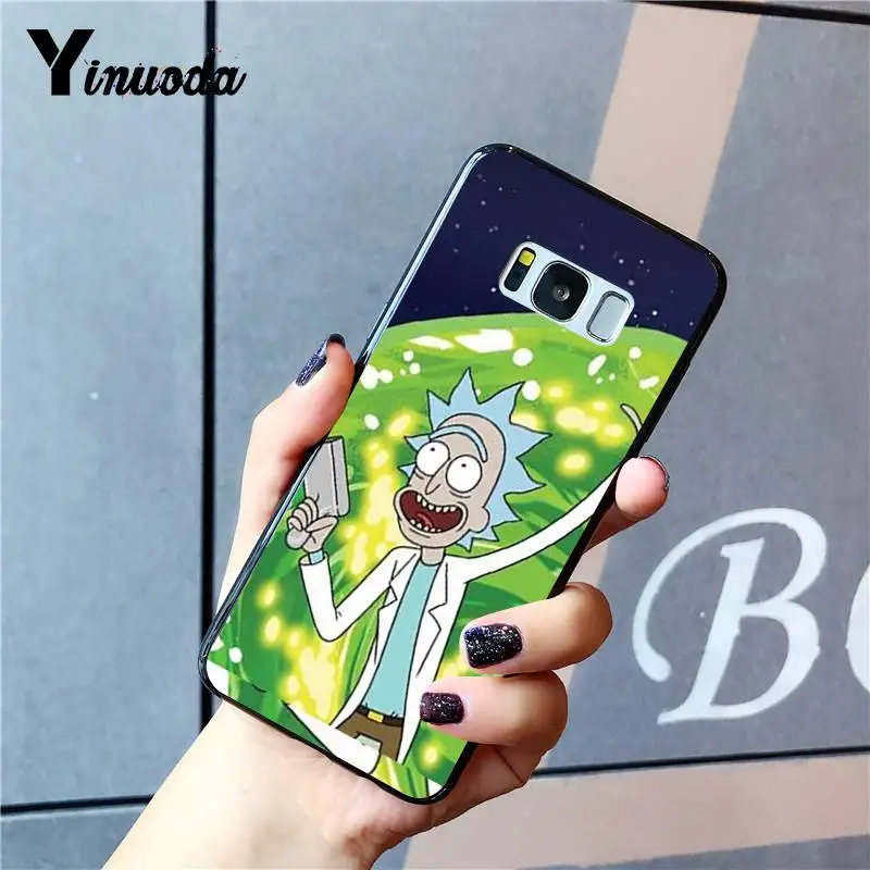 Yinuoda Рик Морти DIY чехол для телефона Роскошный Уникальный Дизайн Samsung Galaxy S9 plus S7 edge