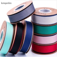 kewgarden 40mm 25mm solid color cotton satin ribbons handmade tape diy bowknot ribbon riband packing ribbon accessories 10 yards