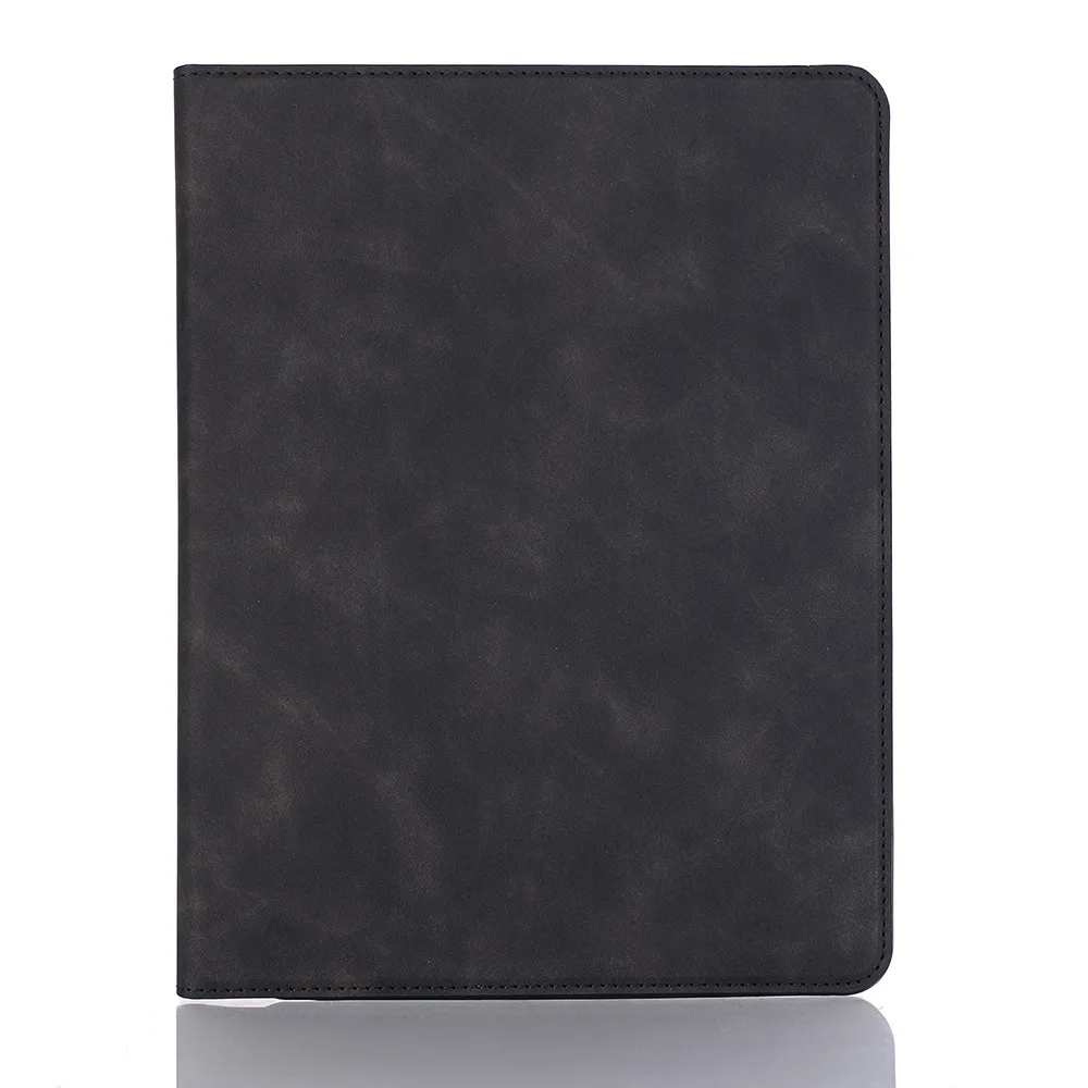 Черный Для iPad 5th 6th чехол для iPad Air 1 Air 2 9,7 дюймов Синтетическая кожа смарт-чехол подставка держатель ручки для карточек ручной ремень - Цвет: Черный