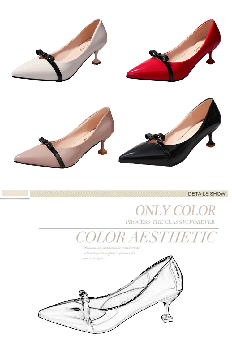 6cm Size 25-61 Pointed Toe Women Banquet Pumps Lady Wedding Party Shoes Leather Casual Canvas Dancing High Heels G115 | Обувь