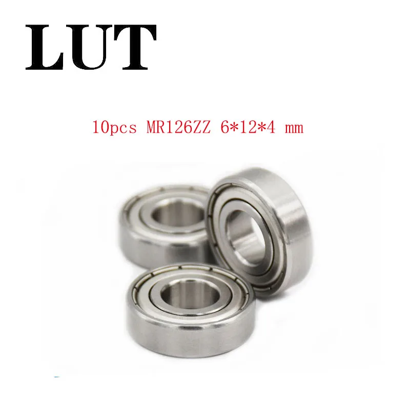10 шт. миниатюрные шариковые подшипники MR126ZZ MR126 ZZ 6*12*4 мм 6x12x4 MR126z|Валы| |
