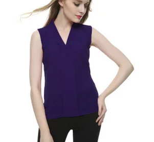 Blusas Femininas 2016 новых женщин V Шеи красочные лето симпатичные шифон блузка рубашка