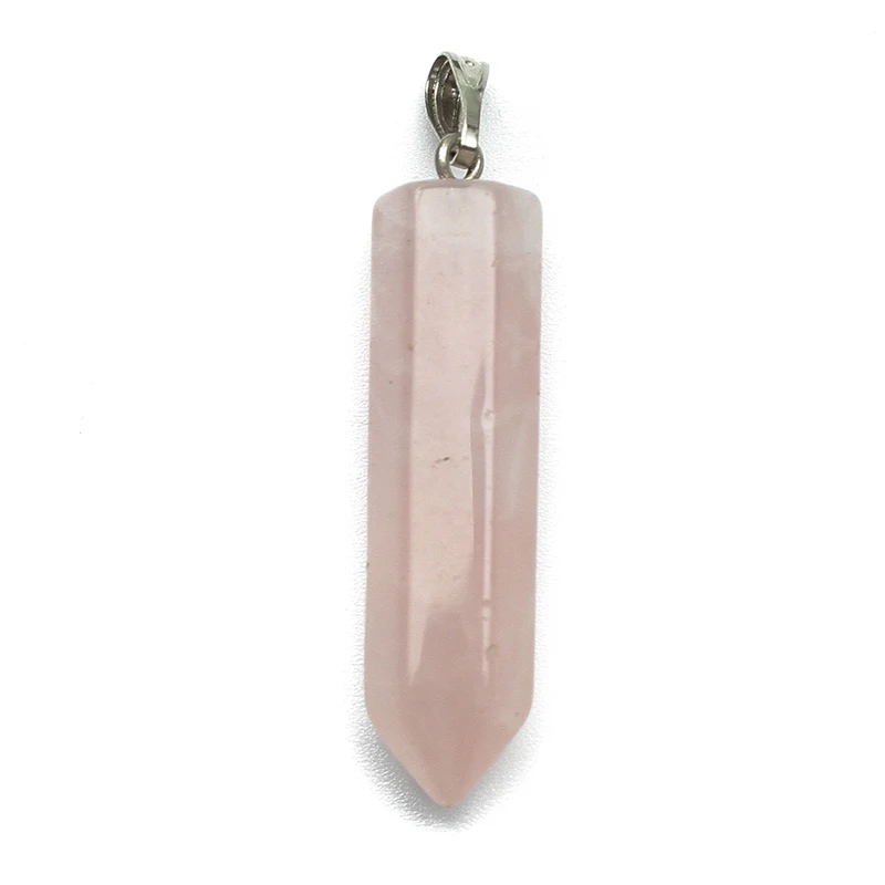 2021 натуральный розовый кварц Подвески с камнями сделай сам ювелирное изделие для