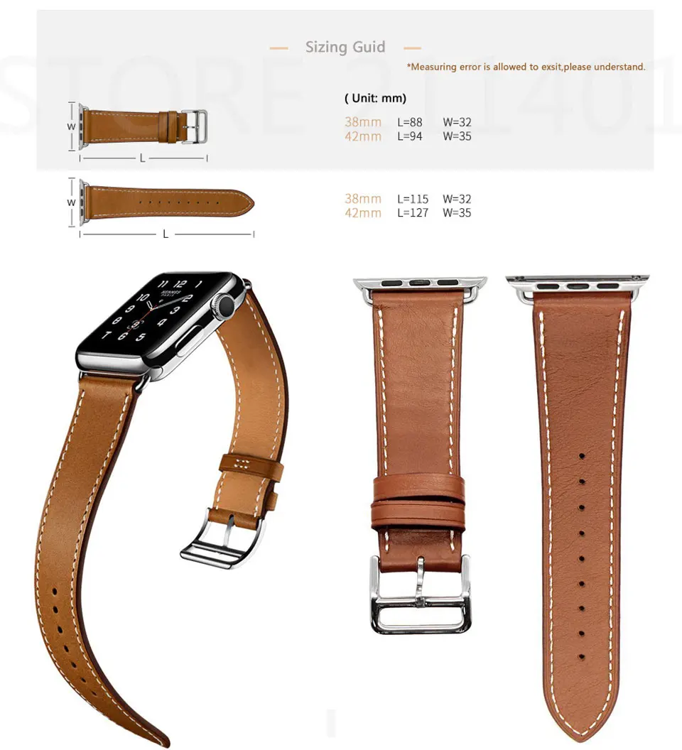 Натуральная кожа ремешок для наручных часов Apple Watch серии 3/2/1 кожаный 42 мм, 38 мм, версия для наручных часов Iwatch, ремешок из кожи