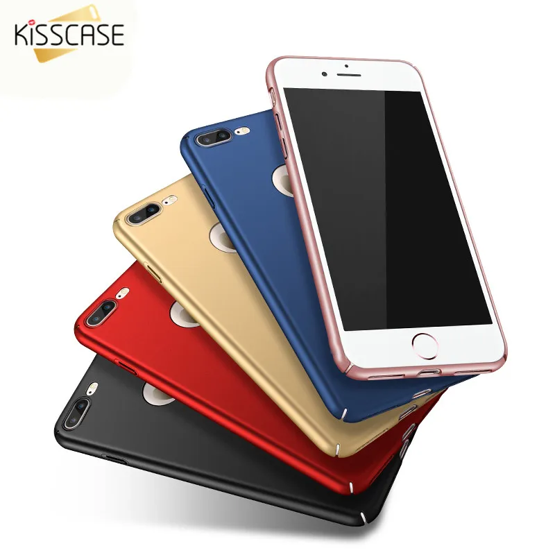 KISS чехол матовый жесткий пластик для телефона s iPhone 7 6 6s Plus 5 S SE ультра тонкий