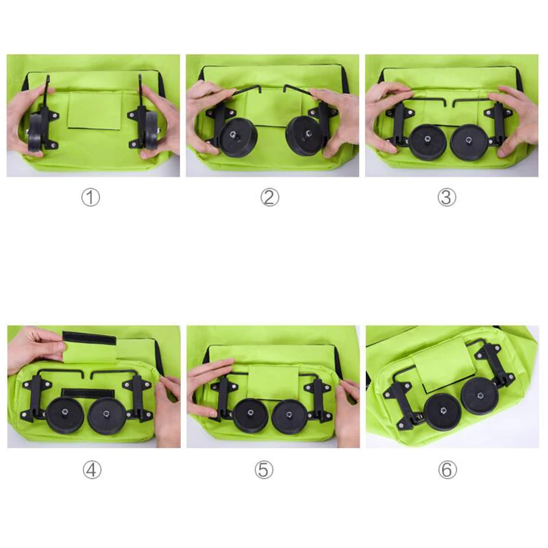 IUX портативная складная сумка в Оксфордском стиле новая многоразовая тележка для