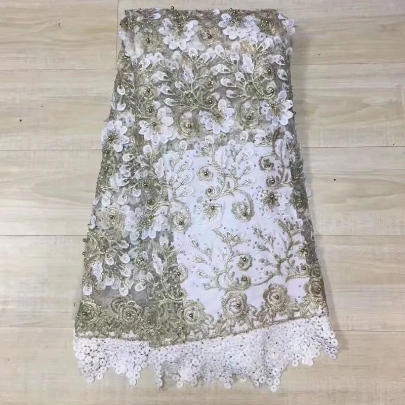ZQJ!2017 Latest French Nigerian Lace Fabrics High Quality Tulle African Laces Fabric Wedding ! H91150 | Дом и сад