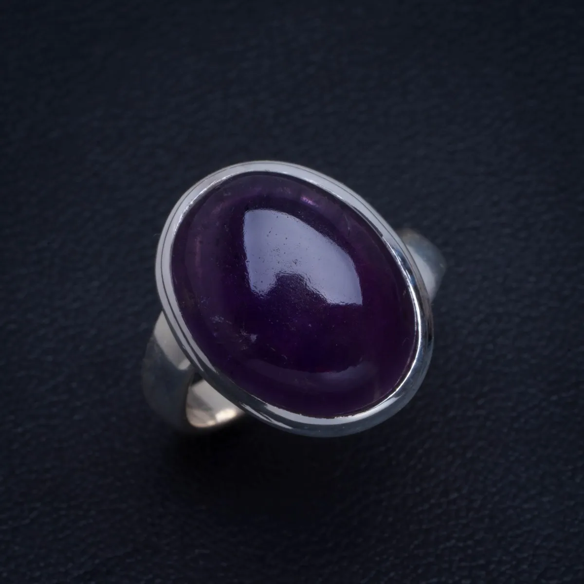 Натуральное аметистовое уникальное кольцо из стерлингового серебра 925 пробы