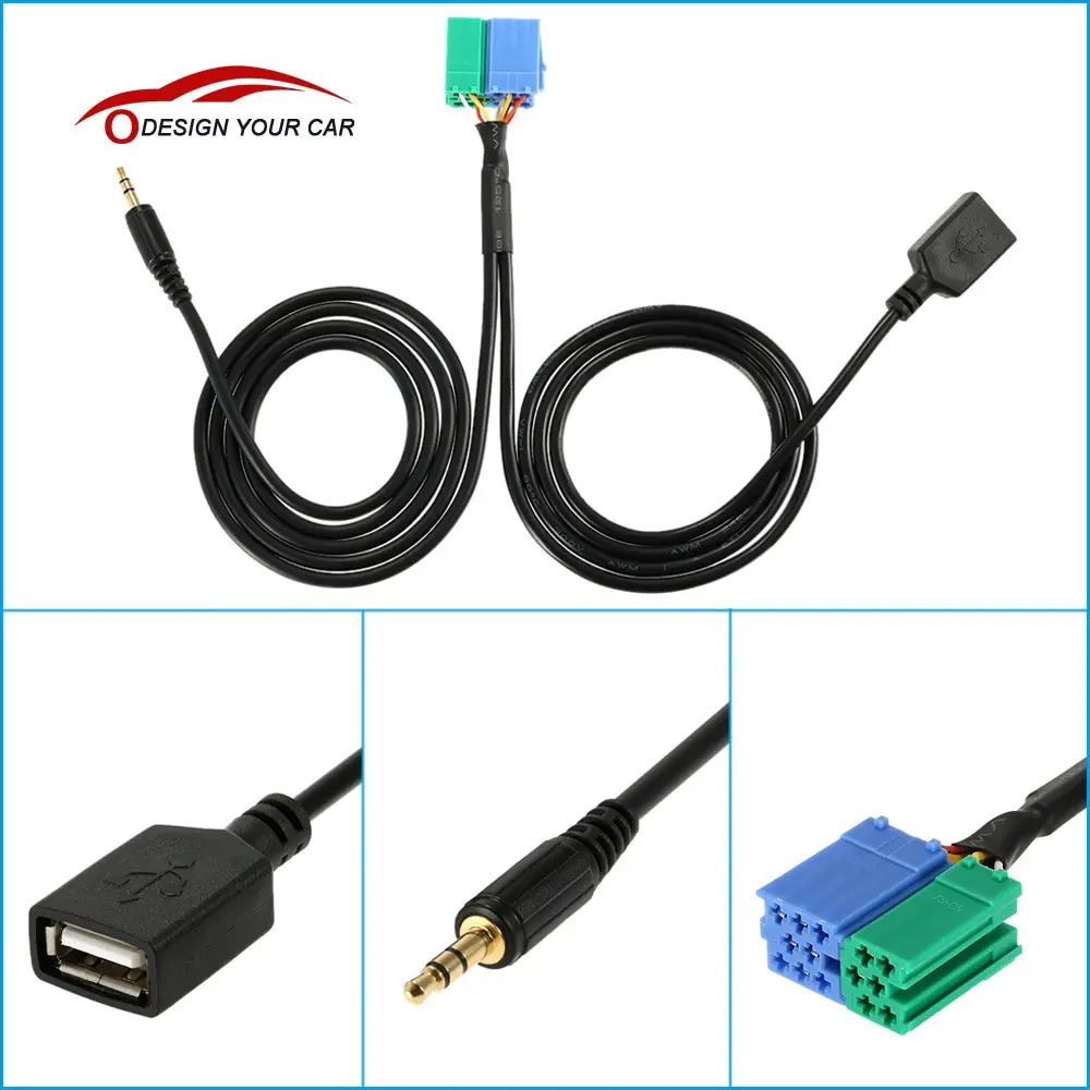 3 5 мм Aux USB вход кабель аудио адаптер для iPod iPhone 6S 6 Plus 5S 5C MP3 системы автоматической