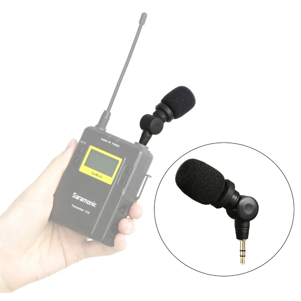 

Saramonic SR-XM1 3,5 мм TRS микрофон для подключения и воспроизведения для DSLR-камер, видеокамер, CaMixer,SmartMixer,SmartRig + и UWMIC9/10