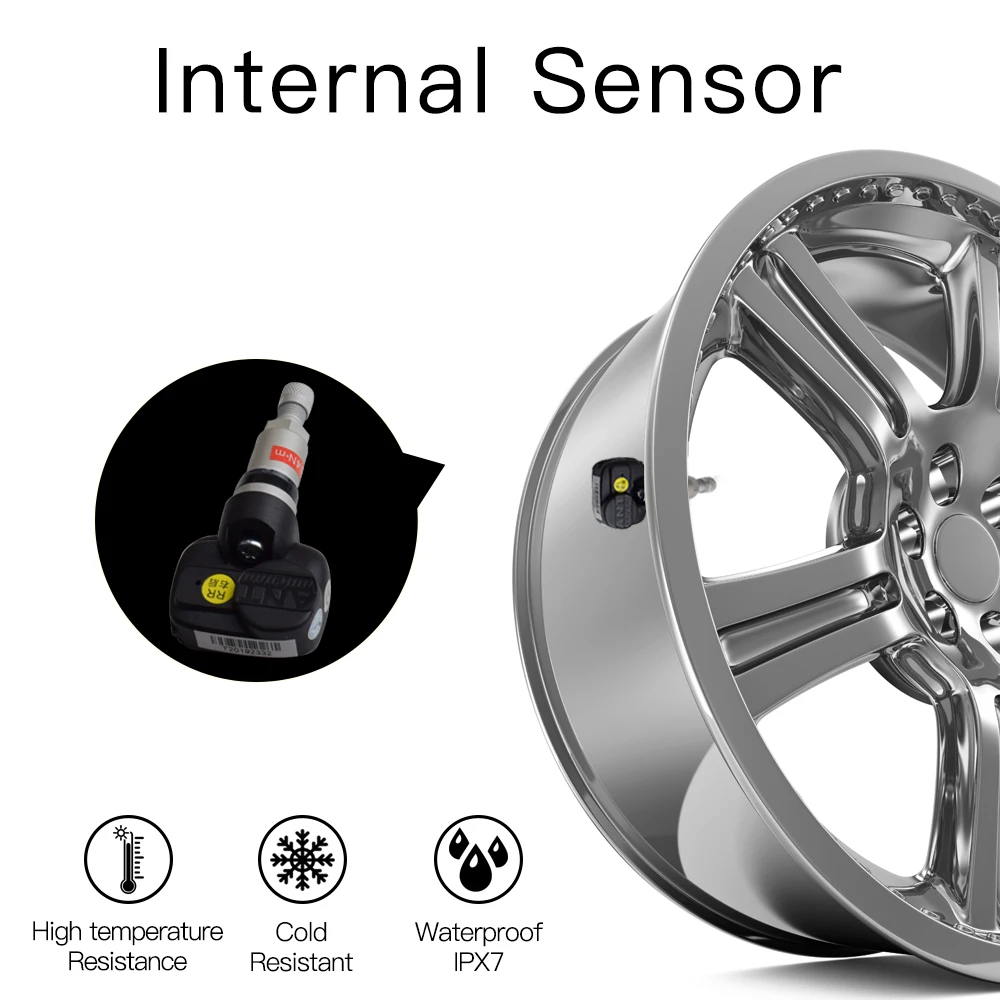Система контроля давления в автомобильных шинах TPMS, беспроводной монитор давления в шинах, внешний внутренний датчик TMPS