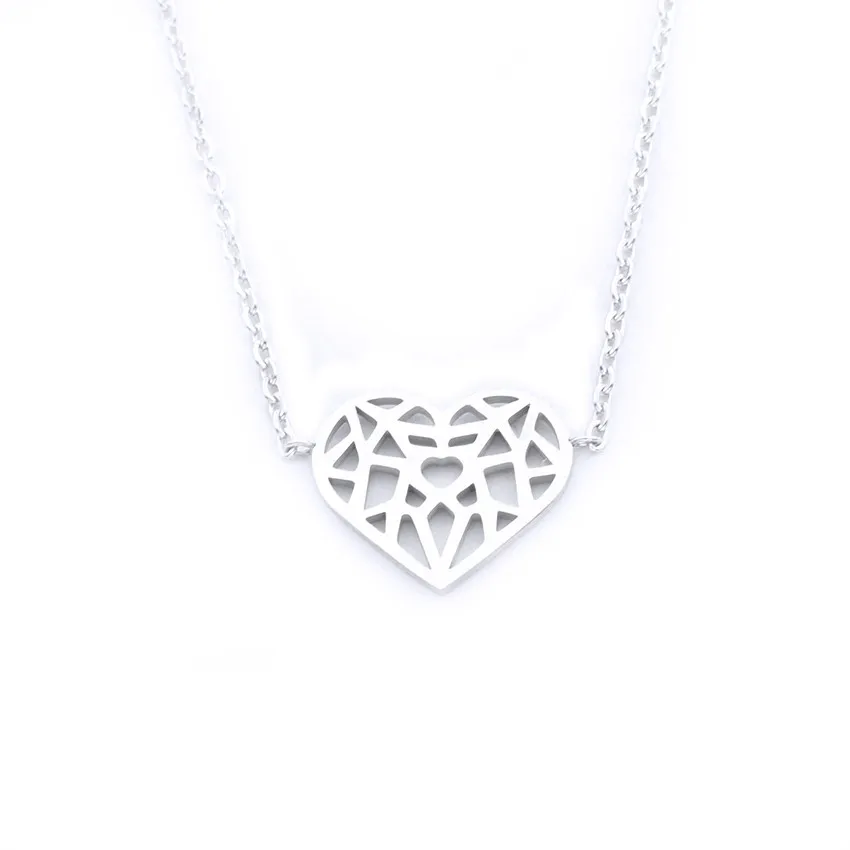 Unique Design Hollow Love Heart Shaped Bracelet Stainless Steel Chain Link Statement Jewelry Cut Out Ketting Hanger Hart Pulsera|bracelet stainless
