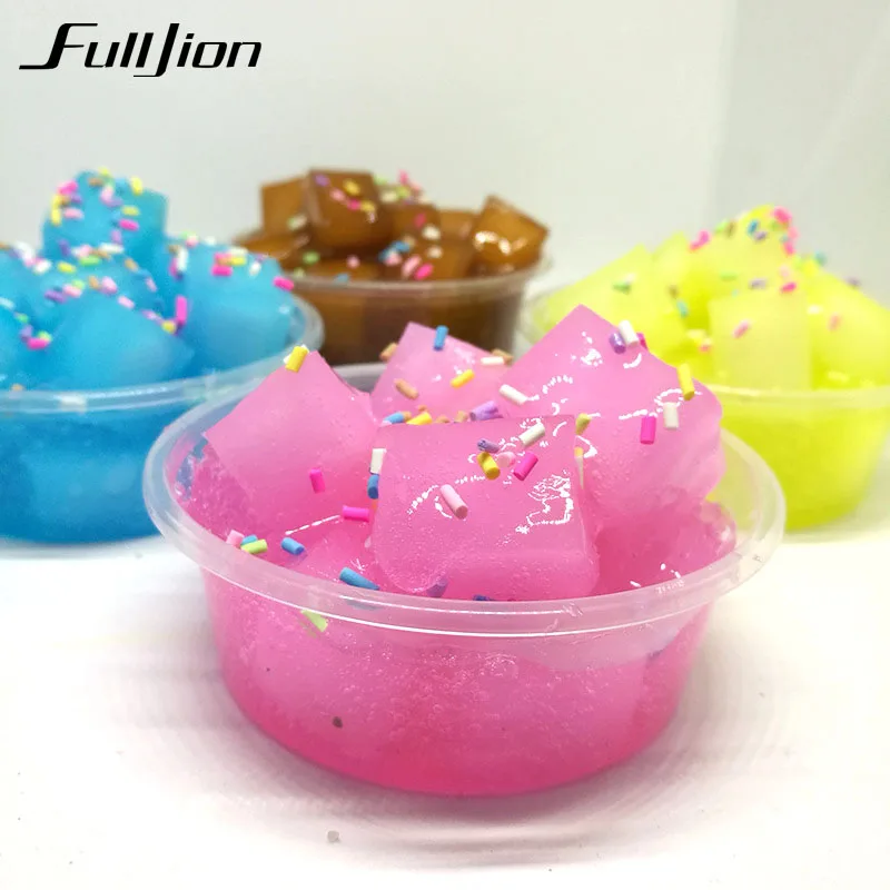 Fulljion Slime Toys Lizun Crystal Polymer Fruit Clay Fluffy Box Putty Plasticine Toy Rubber Mud Fimo Novelty Kid Gift | Игрушки и хобби