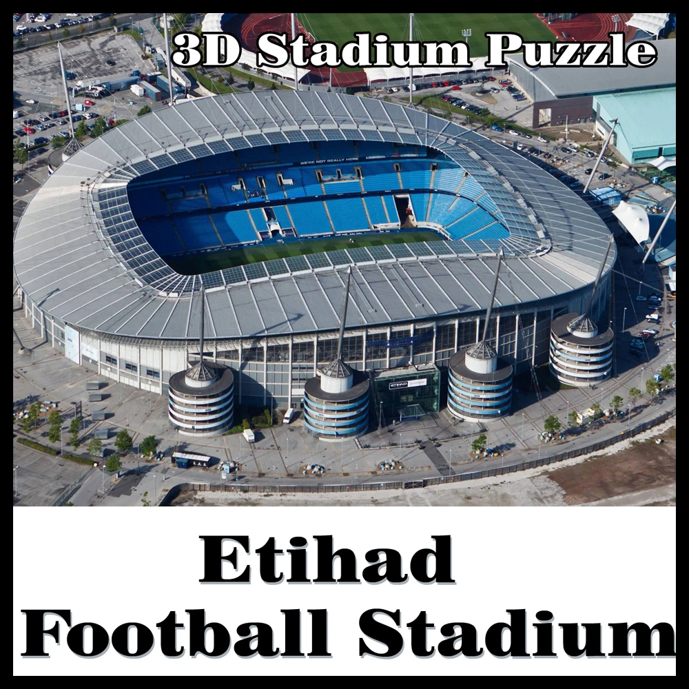 Умная и счастливая 3d головоломка Etihad стадион обучающая игрушка город Манчестер