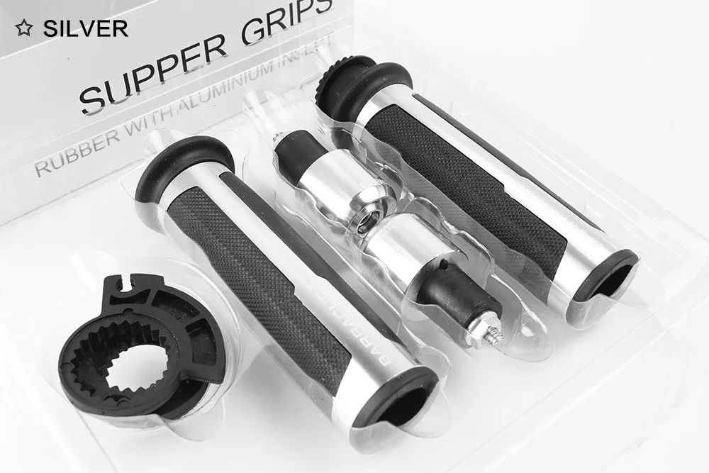HandleBar Set Silver Мотоциклетные регулируемые Короткие тормозные рычаги сцепления для Yamaha R15 R 15 V1 V2 2012 2013- 22 мм 7/" ручка Грипсы комплект - Цвет: HandleBar Set Silver