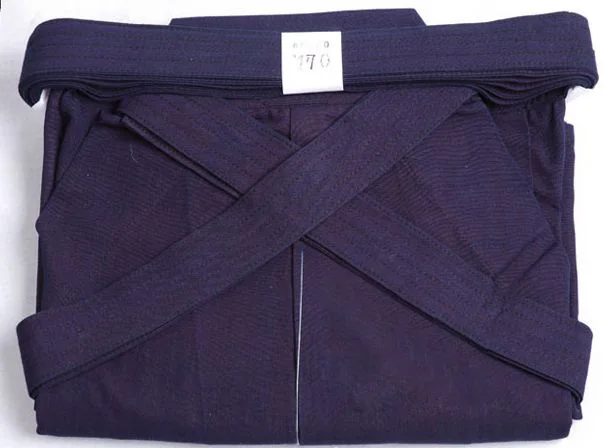 Унисекс высокое качество 100% хлопок 6000 # hakama натуральная растительная синяя