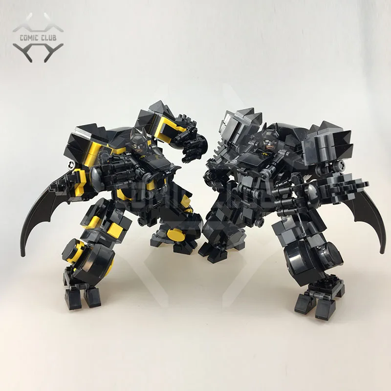 Комикс клуб в наличии MOC строительные блоки РОБОТ Бэтмен нормальная Броня и