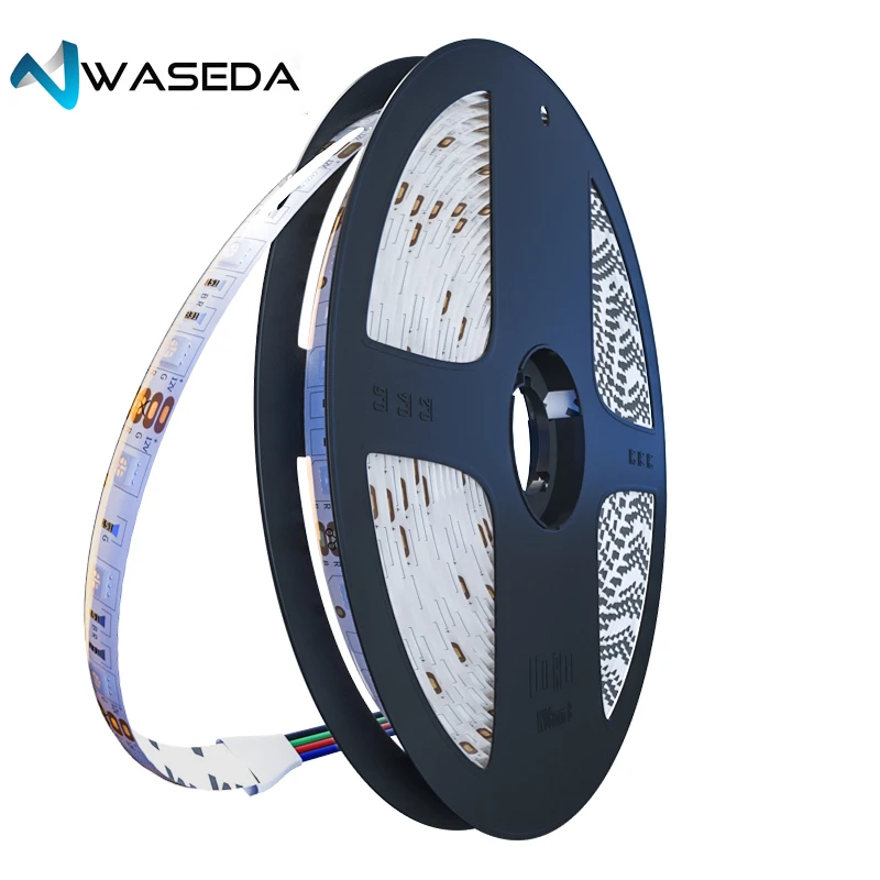 WASEDA Светодиодная лента 5050 DC12V 60 светодиодный s/m гибкий светильник RGB RGBW RGBWW 300 s 5