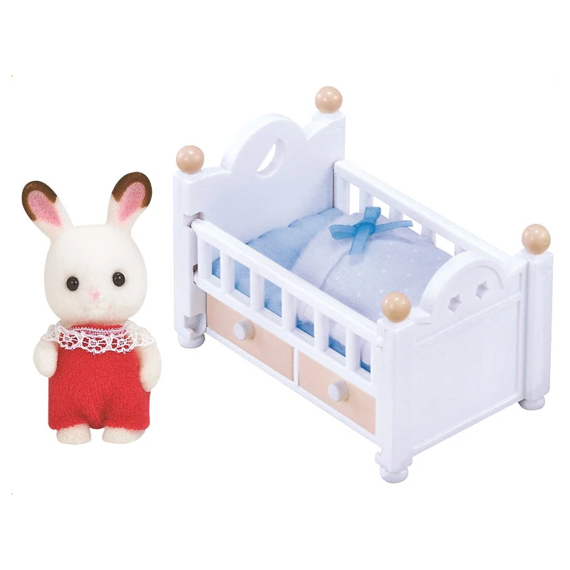 Sylvanian Family Dollhouse мебель фигура игрушка куклы шоколадный кролик детская кровать