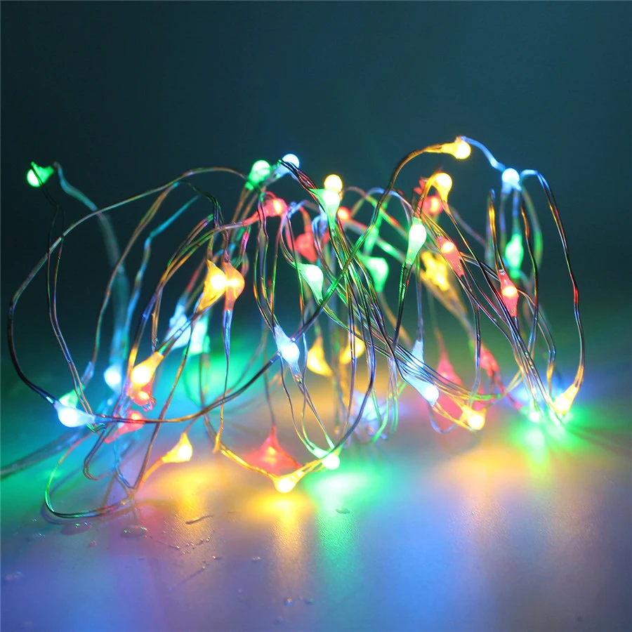 Рождественская светодиодная гирлянда RGB с дистанционным управлением уличная Led