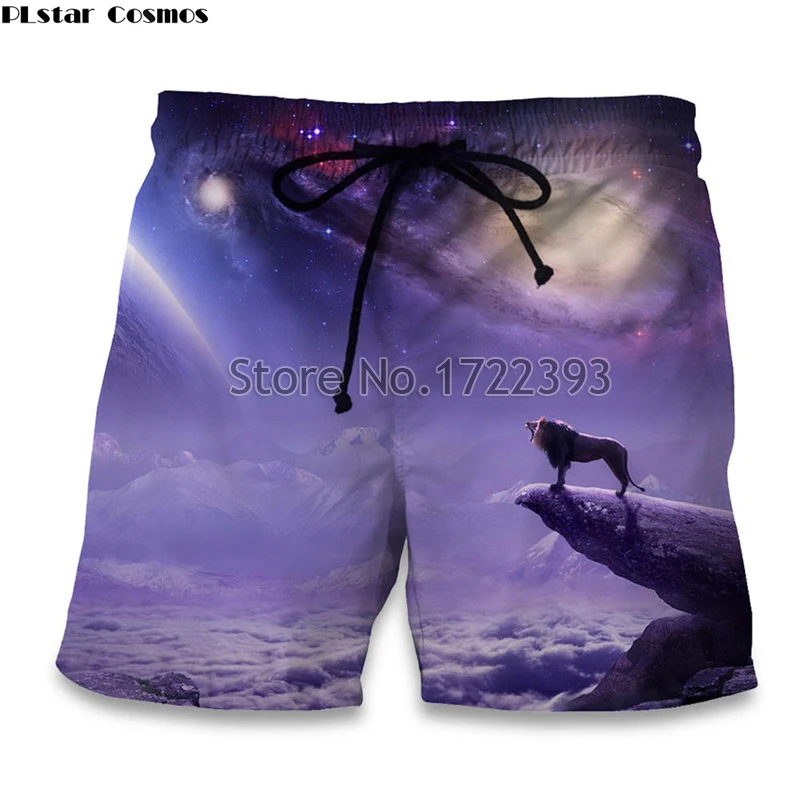PLstar Cosmos новые модные летние пляжные брюки мужские повседневные шорты 3d принт