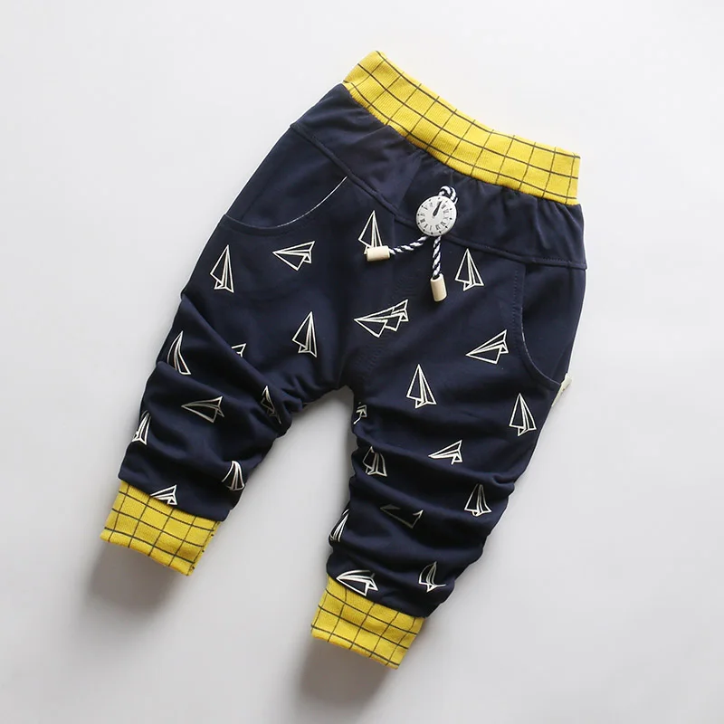 Style 2-Navy Blue IENENS/От 0 до 3 лет; Детские повседневные свободные брюки для маленьких мальчиков; детские спортивные длинные штаны; штаны с заячьими ушками для маленьких мальчиков - Цвет: Style 2-Navy Blue