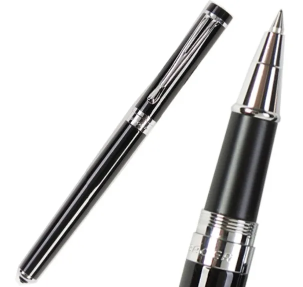 RollerBall pen Авторучки или роллербол ручка черный Baoer 521 студенческие принадлежности канцелярские принадлежности высокого качества набор M nib M наконечник refil - Цвет: RollerBall pen