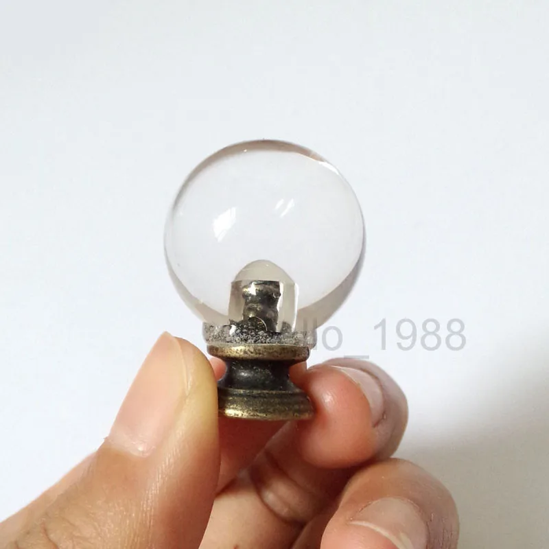 Круглый прозрачный акриловый алмаза Кабинет Ручка Шкаф гардероб вытяжные ручки