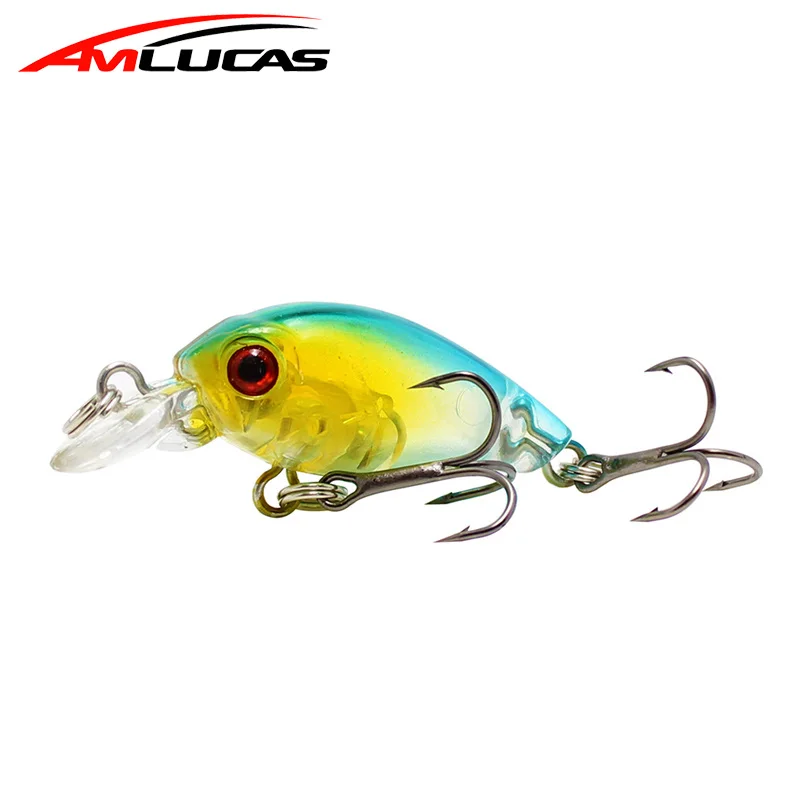 Amlucas 4 5 см 1 г Topwater воблер типа Минноу Рыбная приманка вобблер искусственный