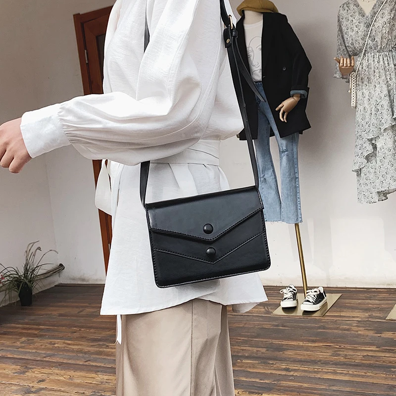 Мини сумка женская 2019 дикая одноплечевая двойная молния маленькая квадратная