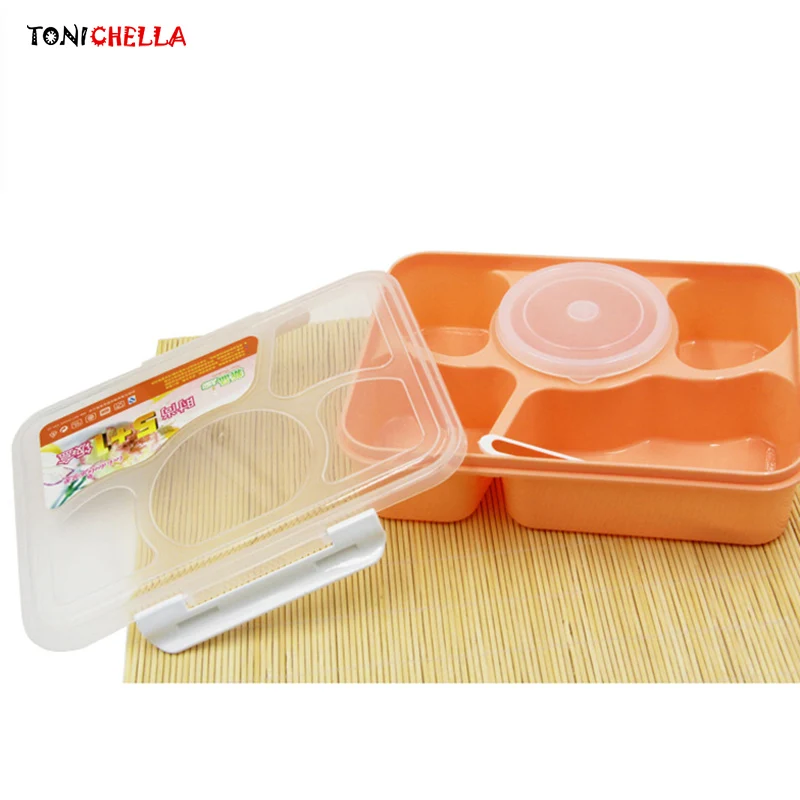 

Baby Food Container Children Meal Feeding Tableware Bowls With Lid Infant Training Storage Children Plate Dinnerware T0661