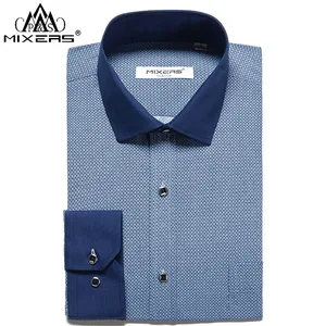 2018 Брендовые мужские рубашки с принтом, деловые Повседневные Классические рубашки с длинным рукавом, Мужская мягкая модная одежда большого размера