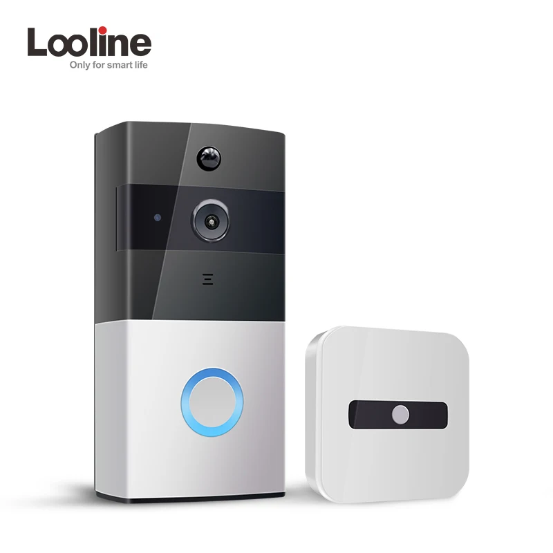 Дверной звонок камера Wi Fi видеодомофон IP дверной Looline наружный аккумулятор PIR IP65