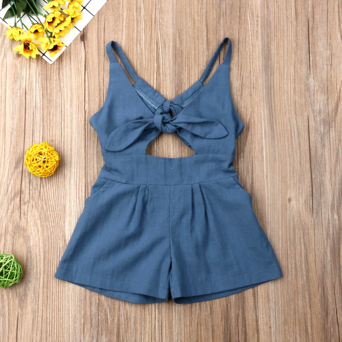 Emmababy Новейшая модная одежда для малышей Хлопковая без рукавов однотонные Цвет
