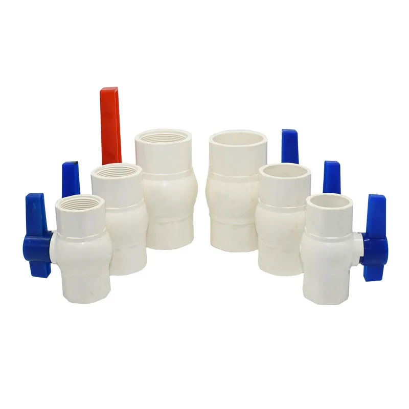 Прямой шаровой кран DN32 DN40 DN50 G2 G1.25 G1.5 ПВХ клапан соединительные фитинги для