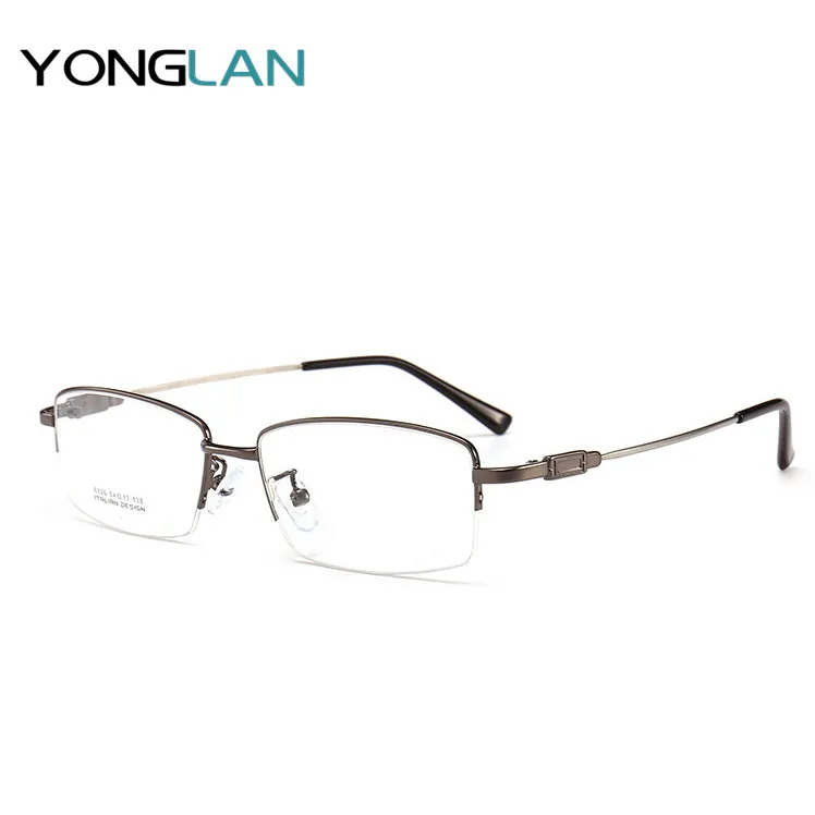 Ультралегкие оптические очки Yong Lan полуоправа без оправы оптика для близорукости
