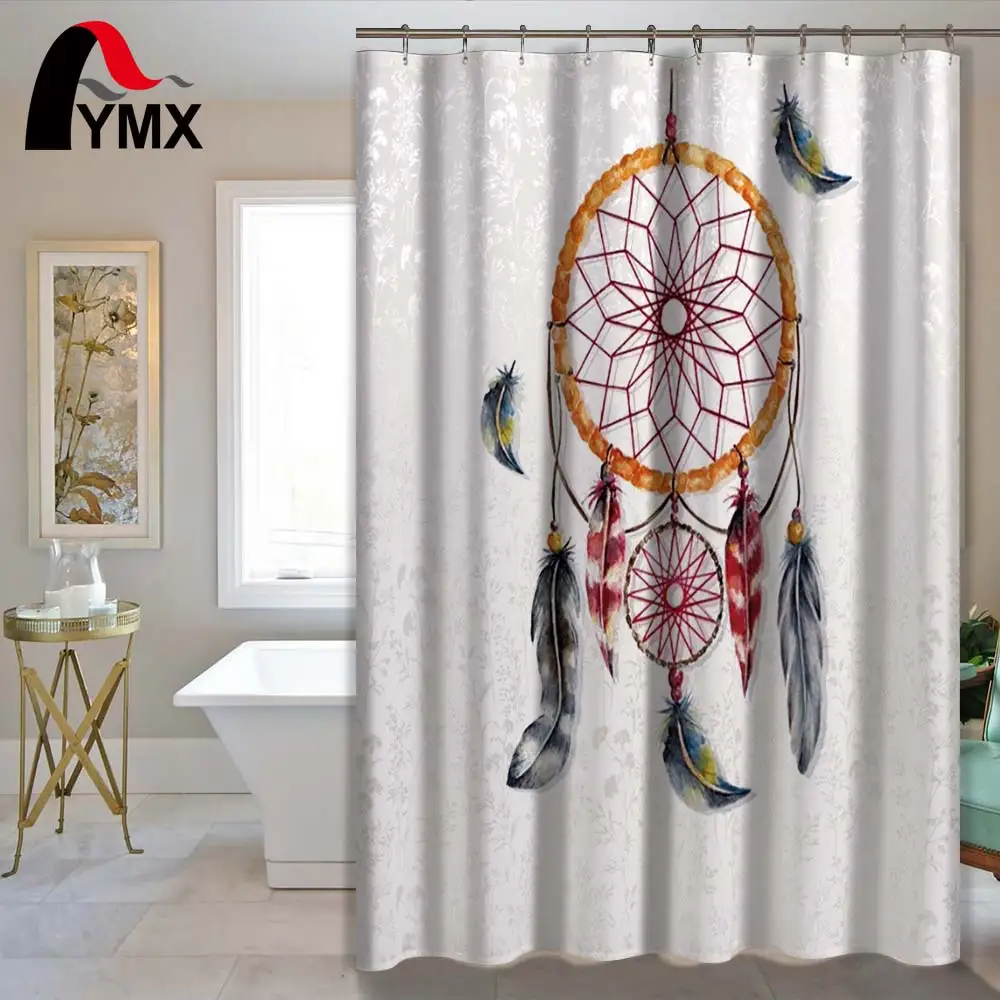 Полиэстеровая Водонепроницаемая занавеска для душа ванной тканевые крючки