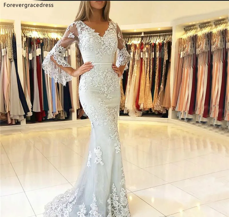 Элегантное платье для матери невесты с длинными рукавами Формальное длинное