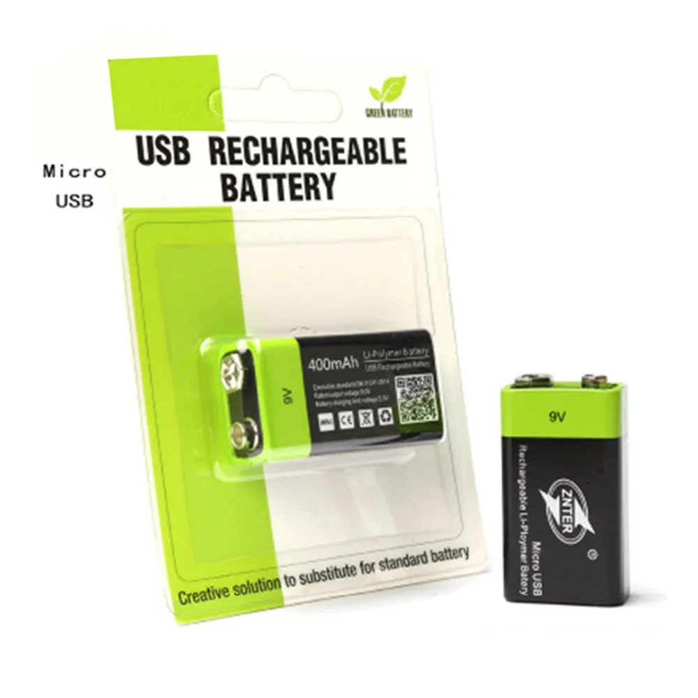 ZNTER USB аккумуляторная батарея 9 В Lipo S19 в 400 мАч аккумулятор с ру для микрофона и камеры RC аксессуары