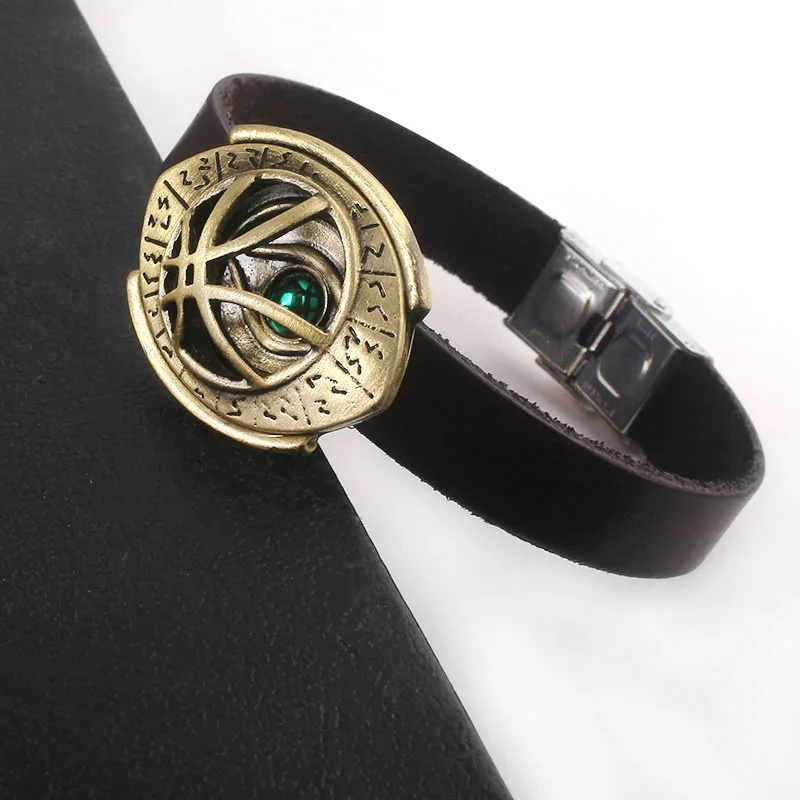SG фильм ювелирные изделия Мстители Доктор Стрэндж браслеты Dr. Strange Steve Time Бесконечность камень браслеты глаз агамотто Pulsera для мужчин подарок